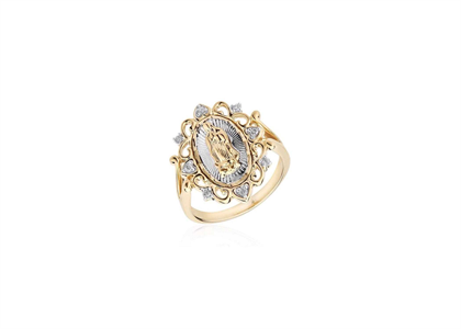 Mother Mary Fashion Ring with CZ's